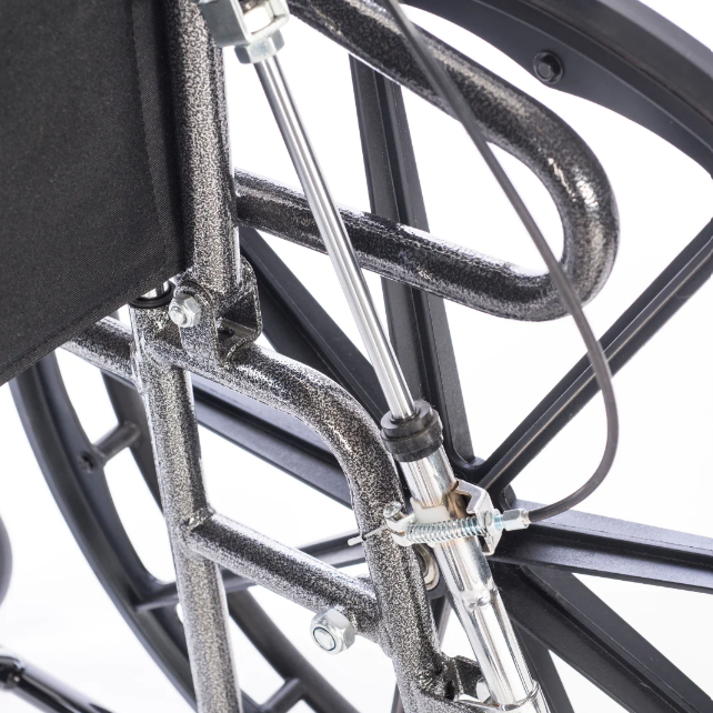 Reclining Wheelchair with Rear Anti Tippers & Elevating Leg Rests