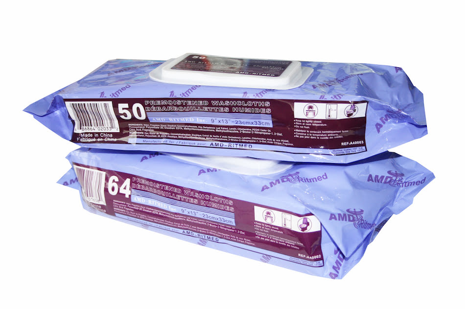 Ritmed Pre Moistened Washcloth