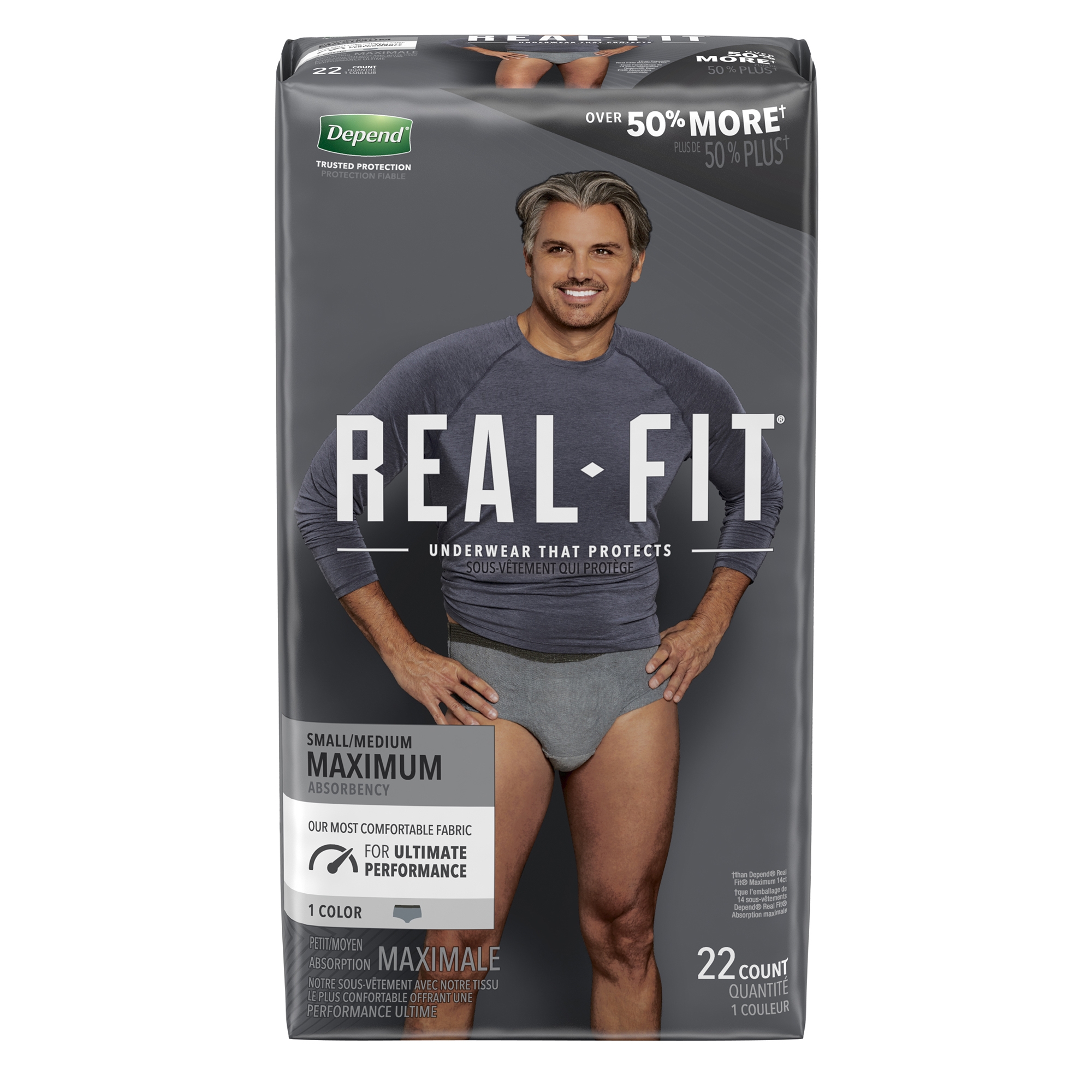 Depend Real Fit Briefs for Men, Maximum Absorbency, Disposable