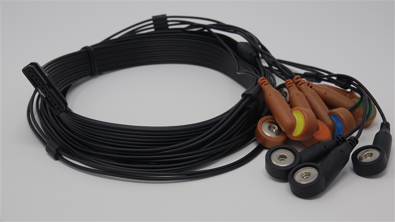 10 Wire Patient Cable, Snap Type, AHA for FT-1