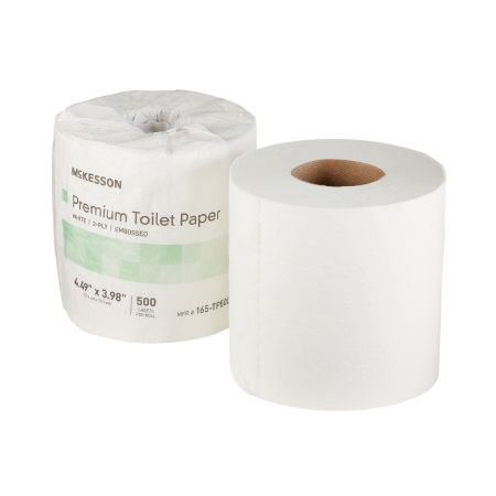 Toilet Tissue Premium, White 2 Ply Standard Size