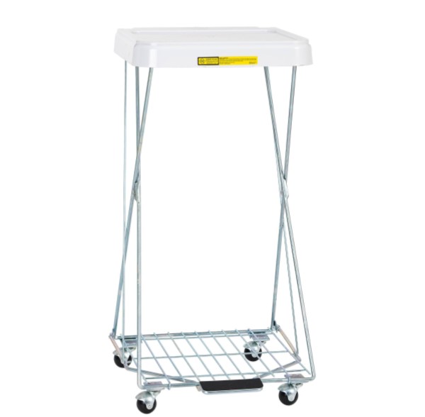 Wire Hamper Stand w/ Foot Pedal                         