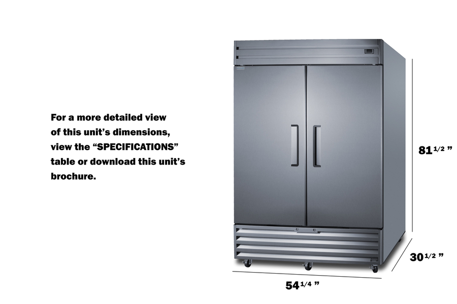 39 Cu Ft Healthcare Reach In Refrigerator