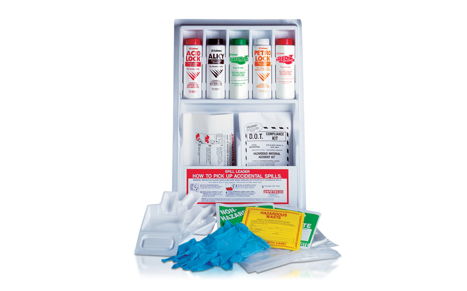 Spill Leader Kit for Emergency Response or Lab Spills (Plastic Case) Featuring Red Z