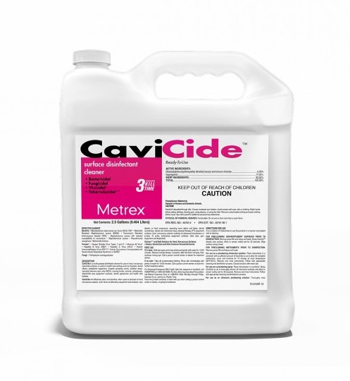 Disinfectant - Cavicide Surface Decontaminant Cleaner with Spigot 2.5 Gal - Clearance