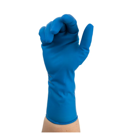 High Risk Latex Exam Gloves, Powder Free, Non Sterile, White