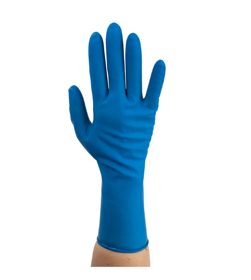 High Risk Latex Exam Gloves, Powder Free, Non Sterile, White