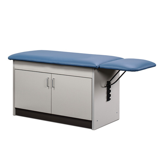 Cabinet Style Space Saver Table with Flat Top and Leg Rest