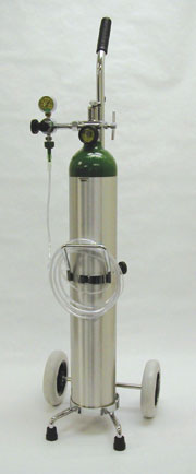 E Oxygen Cylinder Kit on Cart