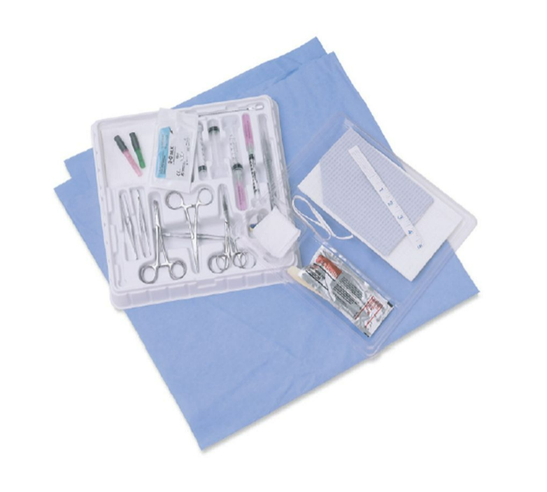 Umbilical Vessel Catheter Insertion Tray, No Catheter