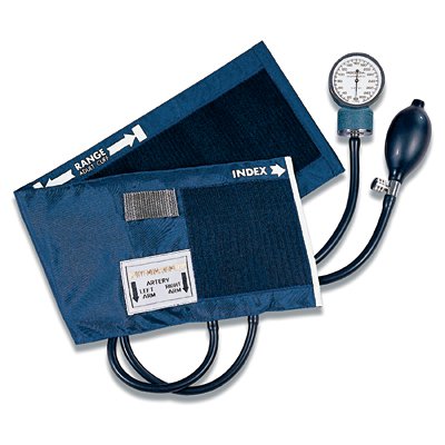 Adult Aneroid & Nylon Cuff, Blue, Blue Enamel