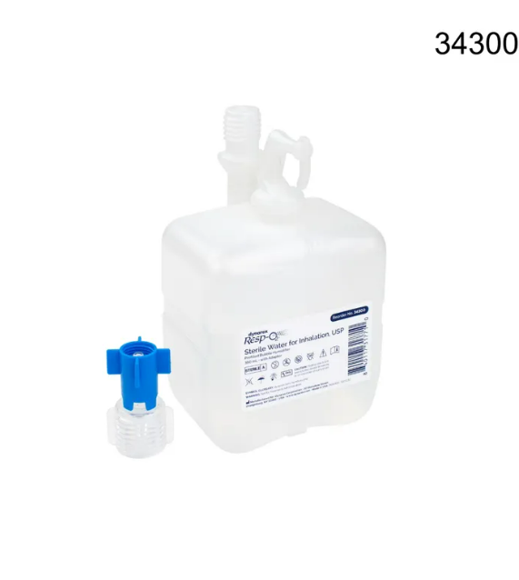 Resp O2 Sterile Prefilled Bubble Humidifier with Adaptor
