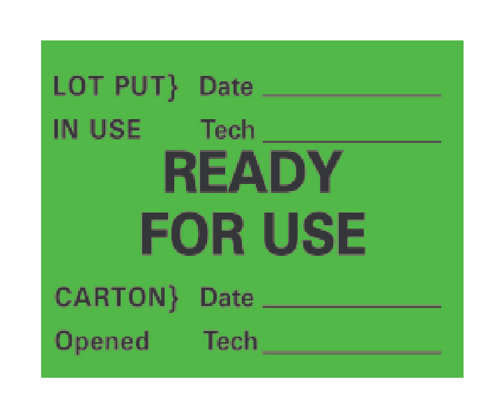 Pre Printed Advisory Label