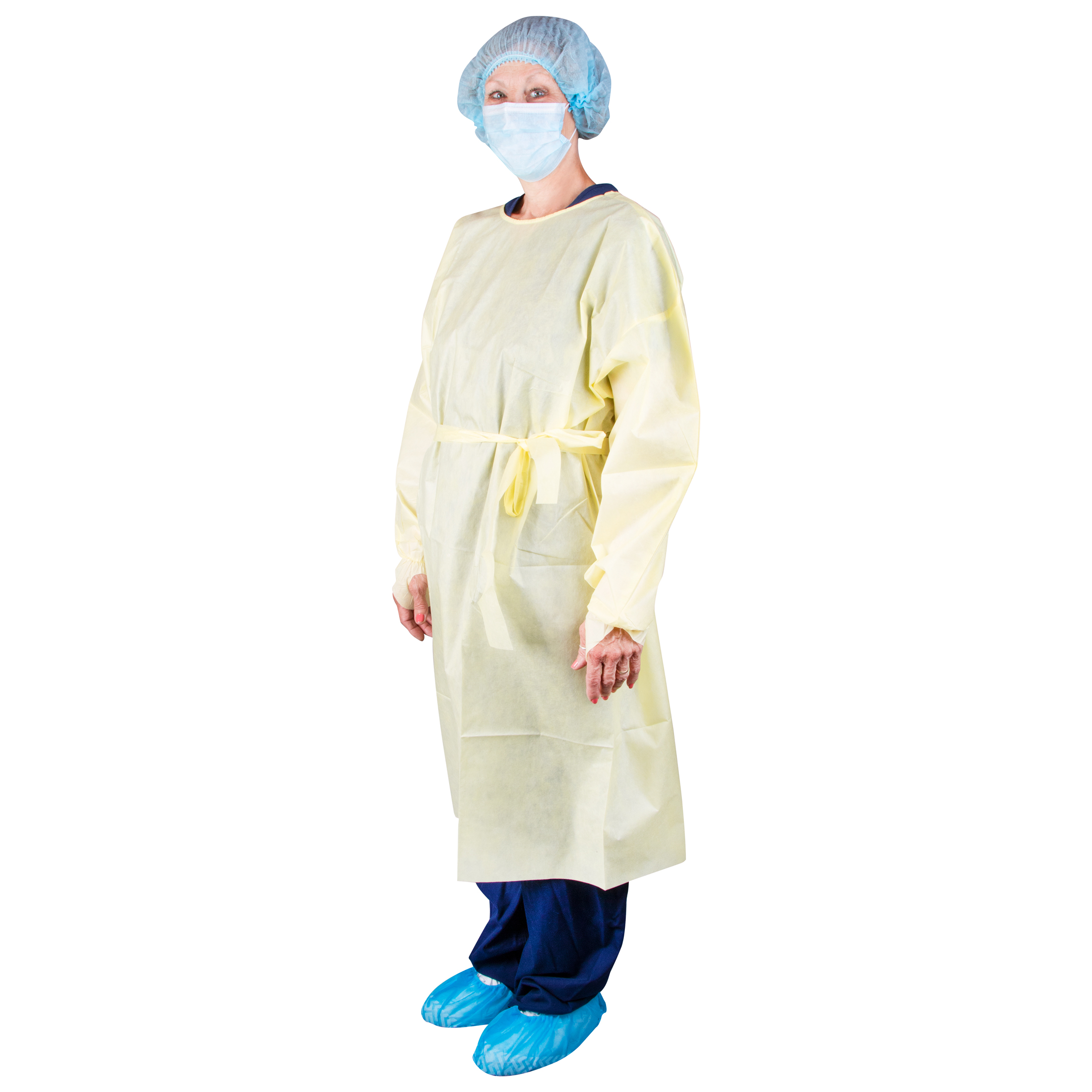 AAMI Level 2 Isolation Gown, Yellow