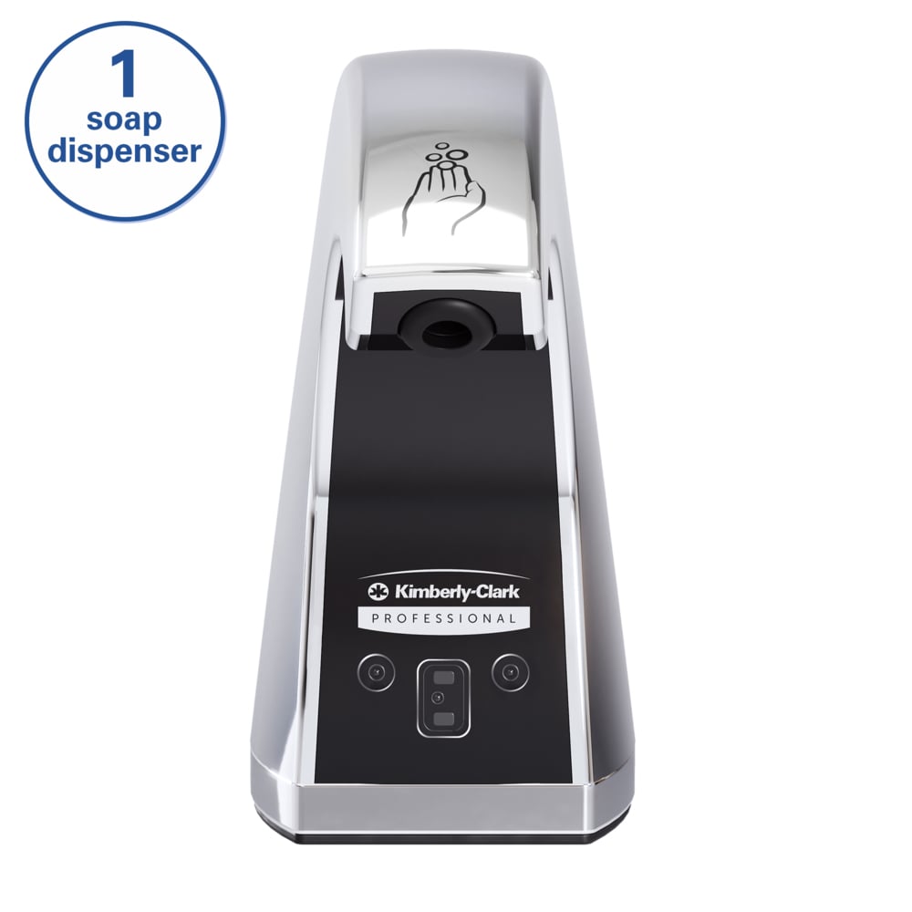 Dispenser, Touchless, Counter Mount, 2.12" x 4.25" x 5.56", Chrome