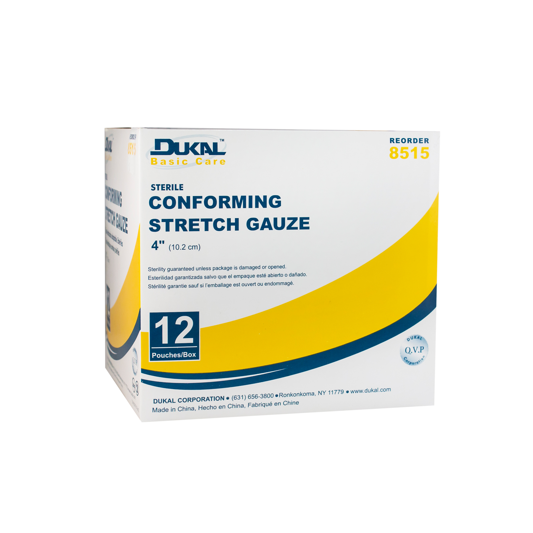 Conforming Stretch Gauze, Basic Care, 4", Sterile