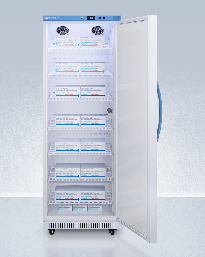 18 Cu Ft Upright Controlled Room Temperature Cabinet with Lock