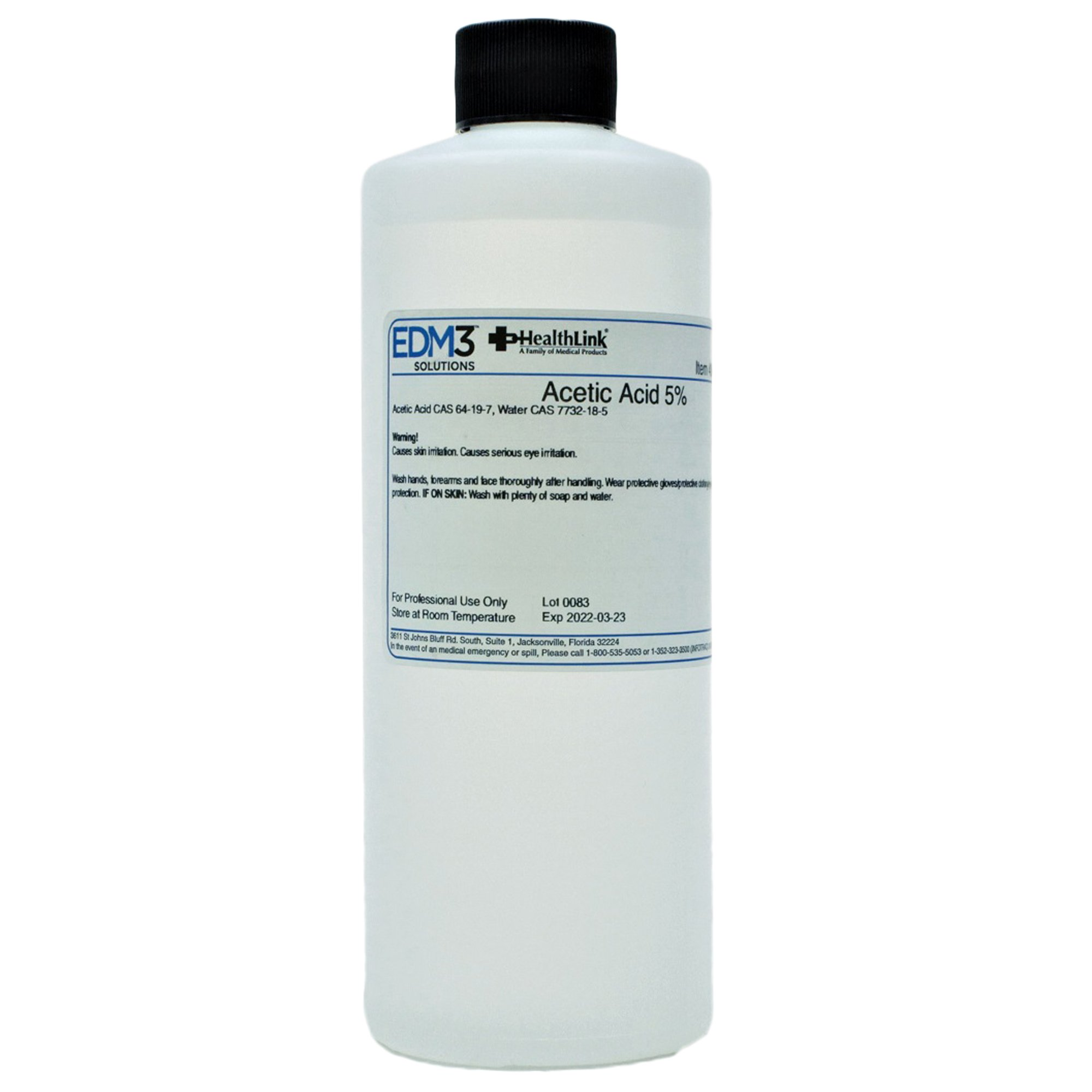 Acetic Acid, Chemistry Reagent, 5%, Non Regulated