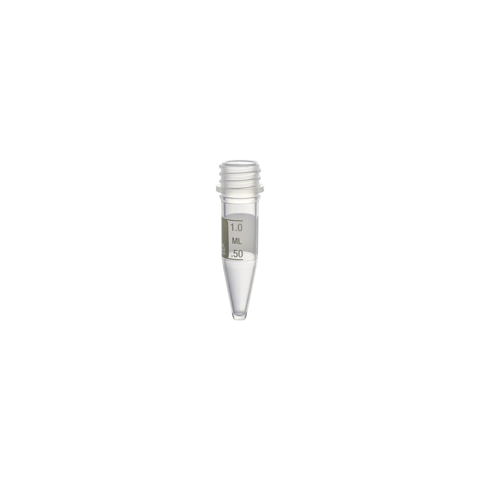Conical Bottom Graduated Tube, White Marking Area For Sample ID
