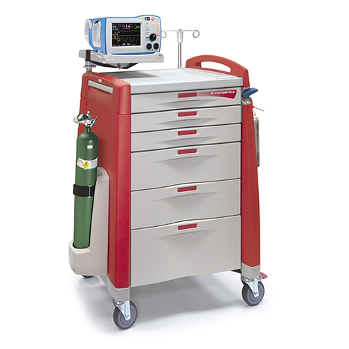 Red Avalo Standard Emergency Cart