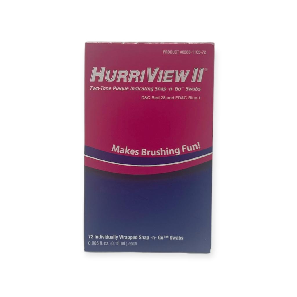 HurriView II Two Tone Plaque Indicating Snap and Go Swabs