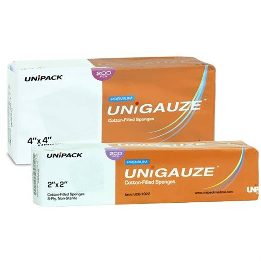 Cotton Filled Gauze Sponges, Non Sterile
