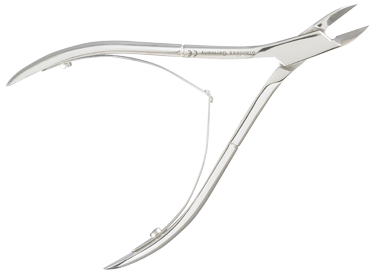 Nail Nippers, Stainless, Straight Jaws, Double Spring