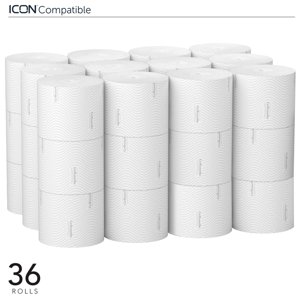 Cottonelle Standard Toilet Paper with CleanCare Design 2 Ply White