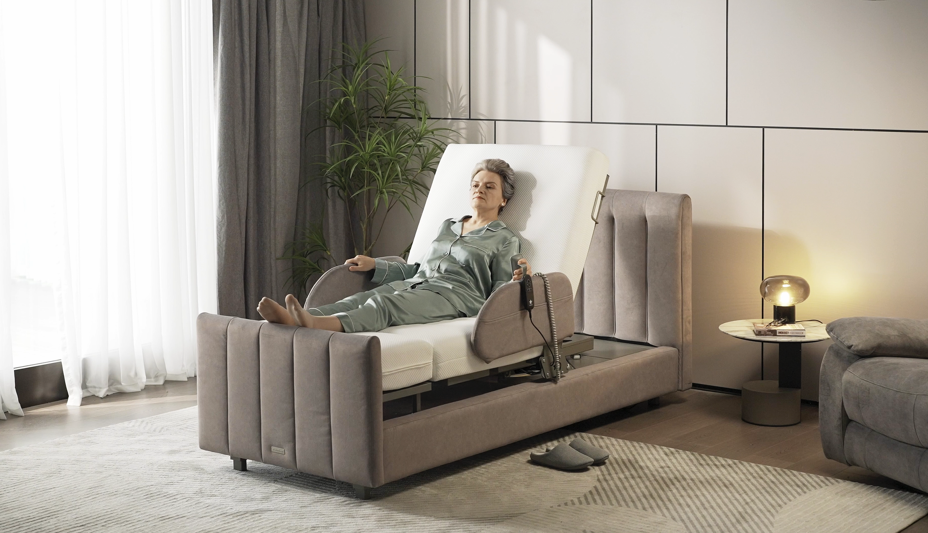 Orin Full Electric Rotating Adjustable Bed with Stand Assist