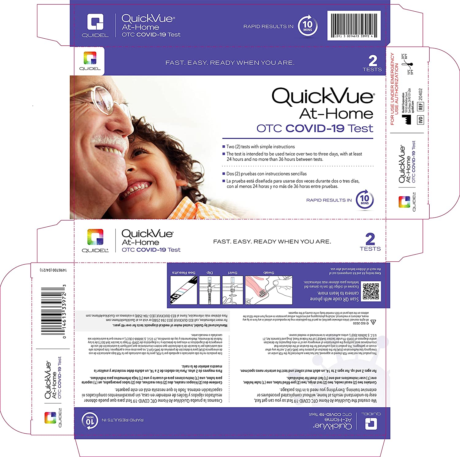 QuickVue At-Home OTC COVID-19 Test