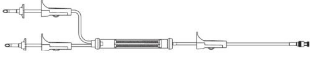 Gravity Blood Administration Set with No Injection Site, 10 drops/ml