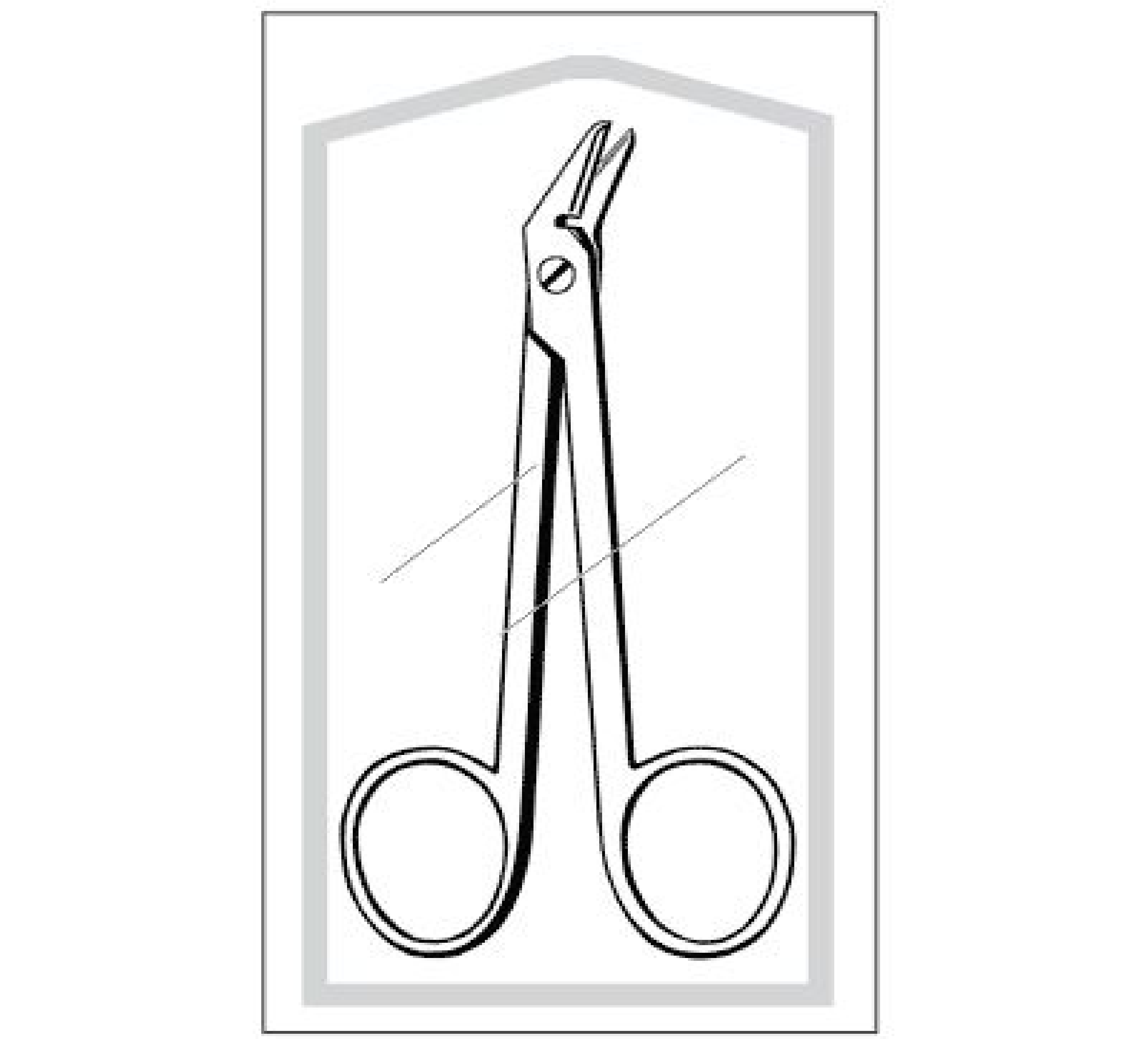 Econo Wire Cutting Scissors, Angled, Blunt 4.75"