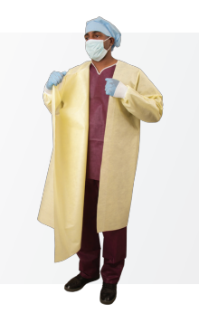 360° Wrap Around Isolation Gown, Non Woven, One Size Fits Most