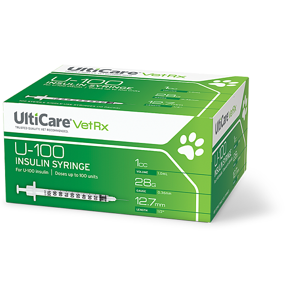 UltiCare VetRx U 100 Insulin Syringes