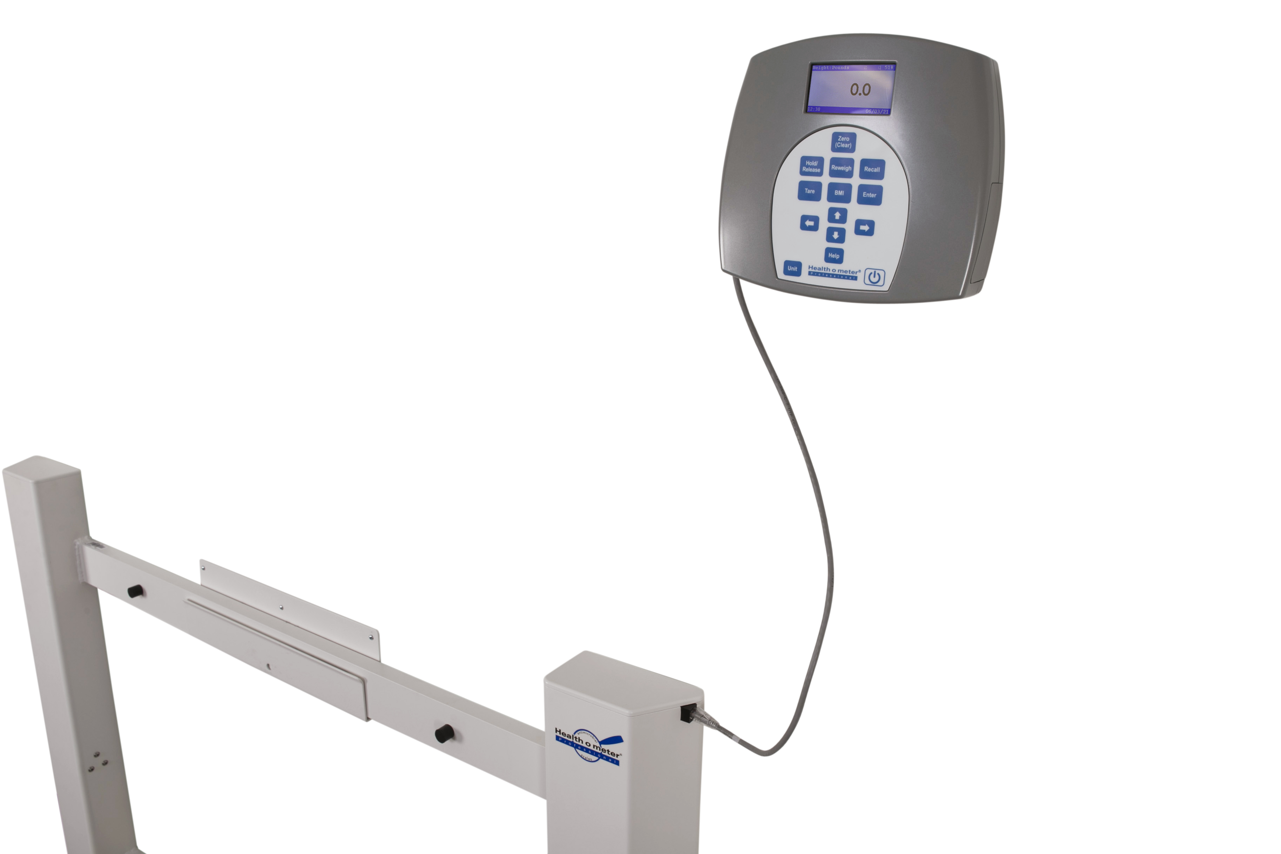 Antimicrobial Wall Mounted Fold Up Wheelchair Scale