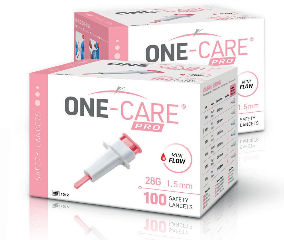 One Care Pro Safety Lancets, Push Button