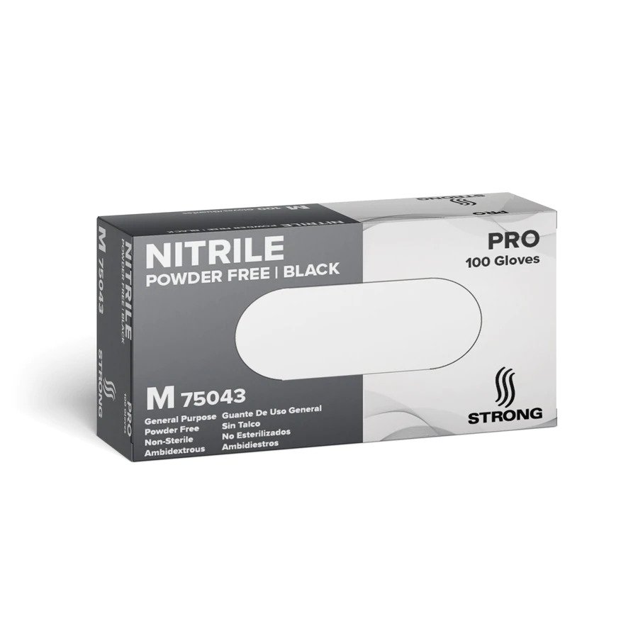 STRONG General Purpose black Nitril Gloves - Pro