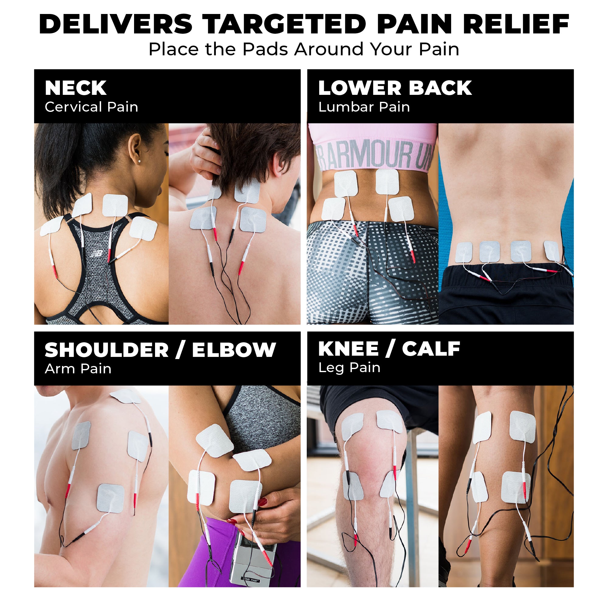 TENS 7000 Elite Rechargeable TENS Unit Muscle Stimulator and Pain Relief Machine