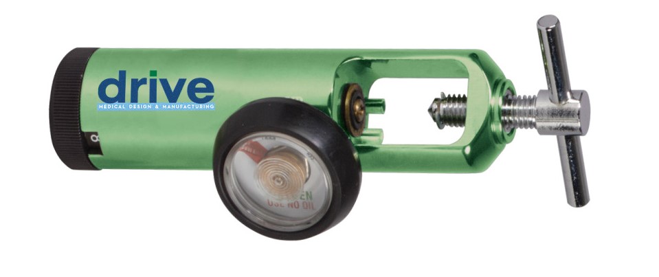 CGA 870 Oxygen Regulator 0-15 LPM Barb Outlet Standard