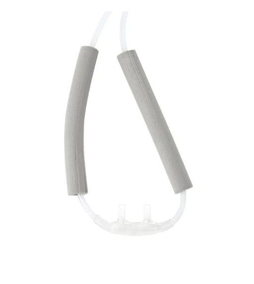 Nasal Oxygen Cannula Cushion Tip with Ultra Soft Ear Foam, 7' (2.1m) Adult