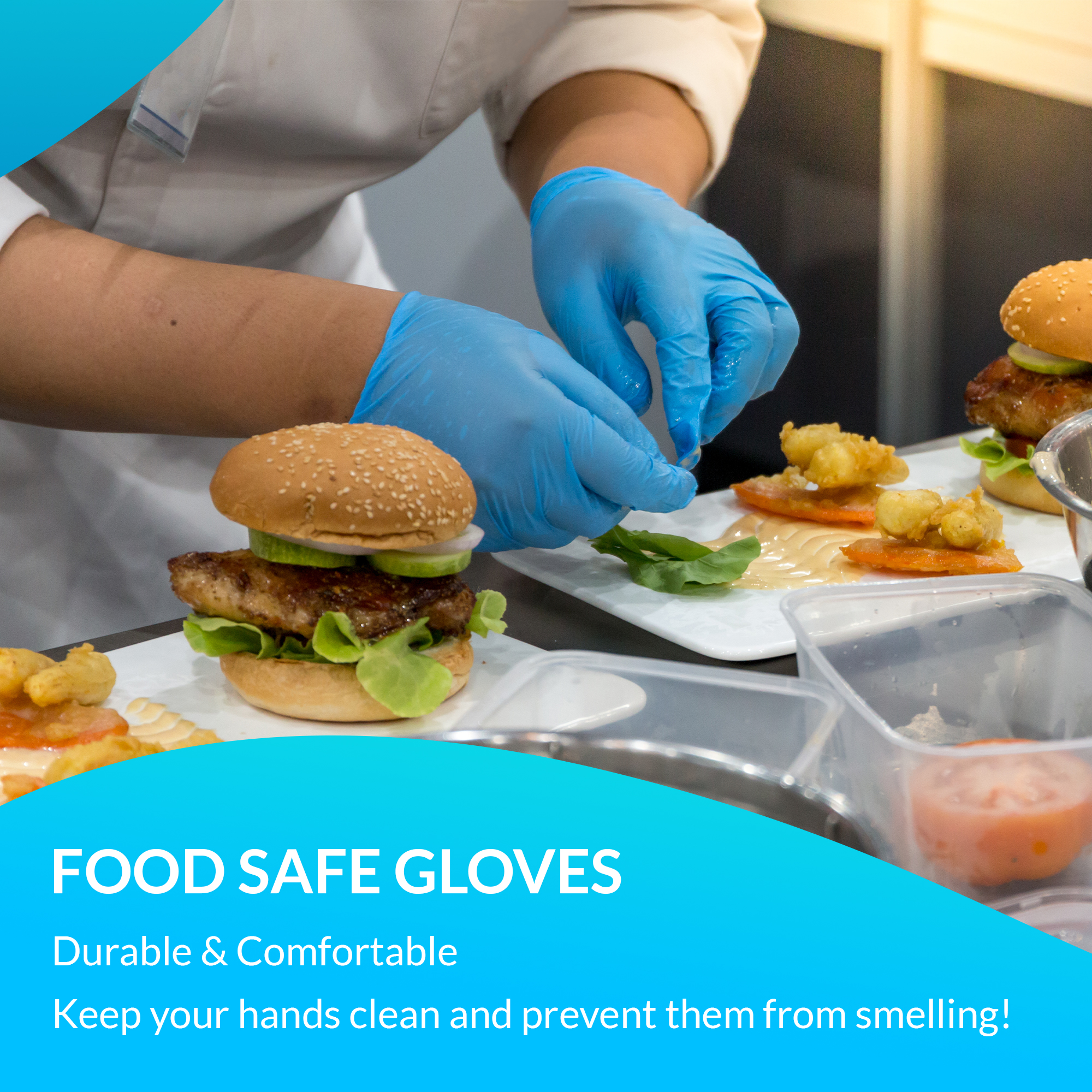 Nitrile Exam Gloves, Medium, Non Sterile