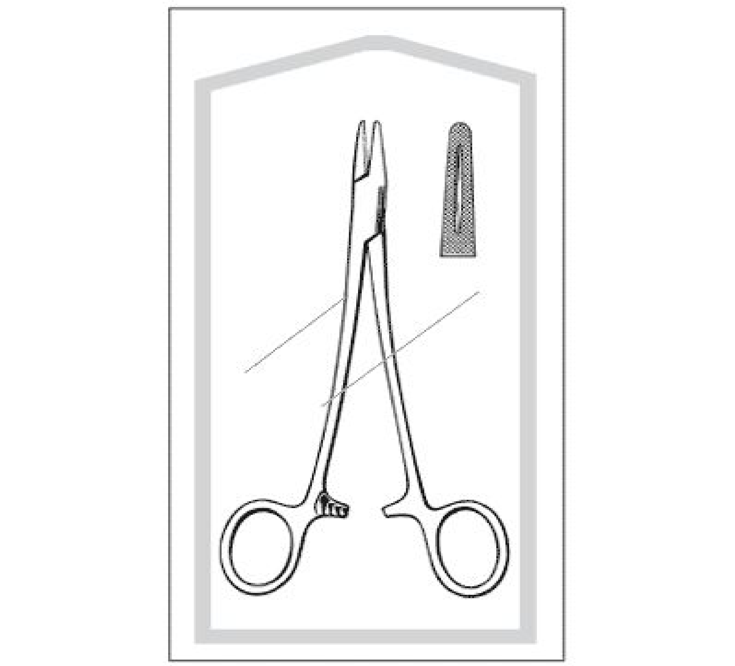 Econo Mayo Hegar Needle Holder, Straight, Serrated 6"