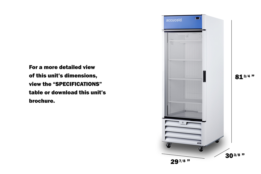 30" Wide Healthcare Freezer