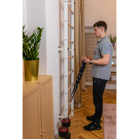 721 Wall Bars with Fixed Steel 6 Grip Pull Up Bar