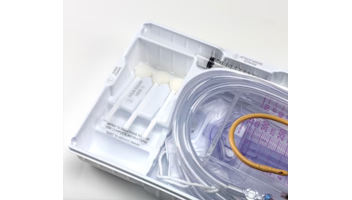 Surestep Silicone Tray with Urine Meter & StatLock Stabilization Device