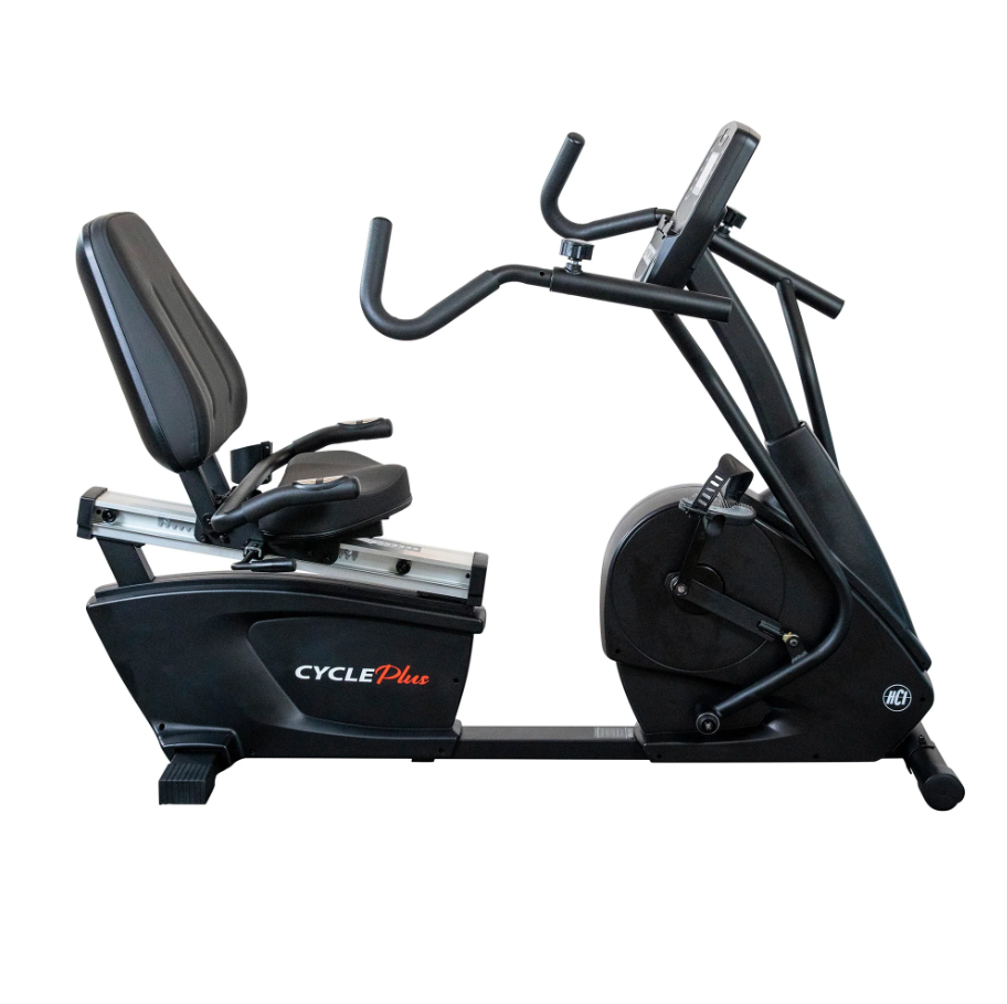 CyclePlus Recumbent Exercise Bike with Arms Exerciser and LCD Display