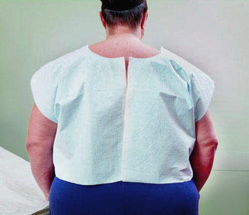 TPT Plus Size XL Exam Cape with Front / Back Opening
