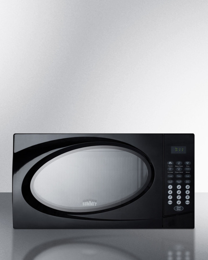Mid Sized Microwave Oven with Black Finish