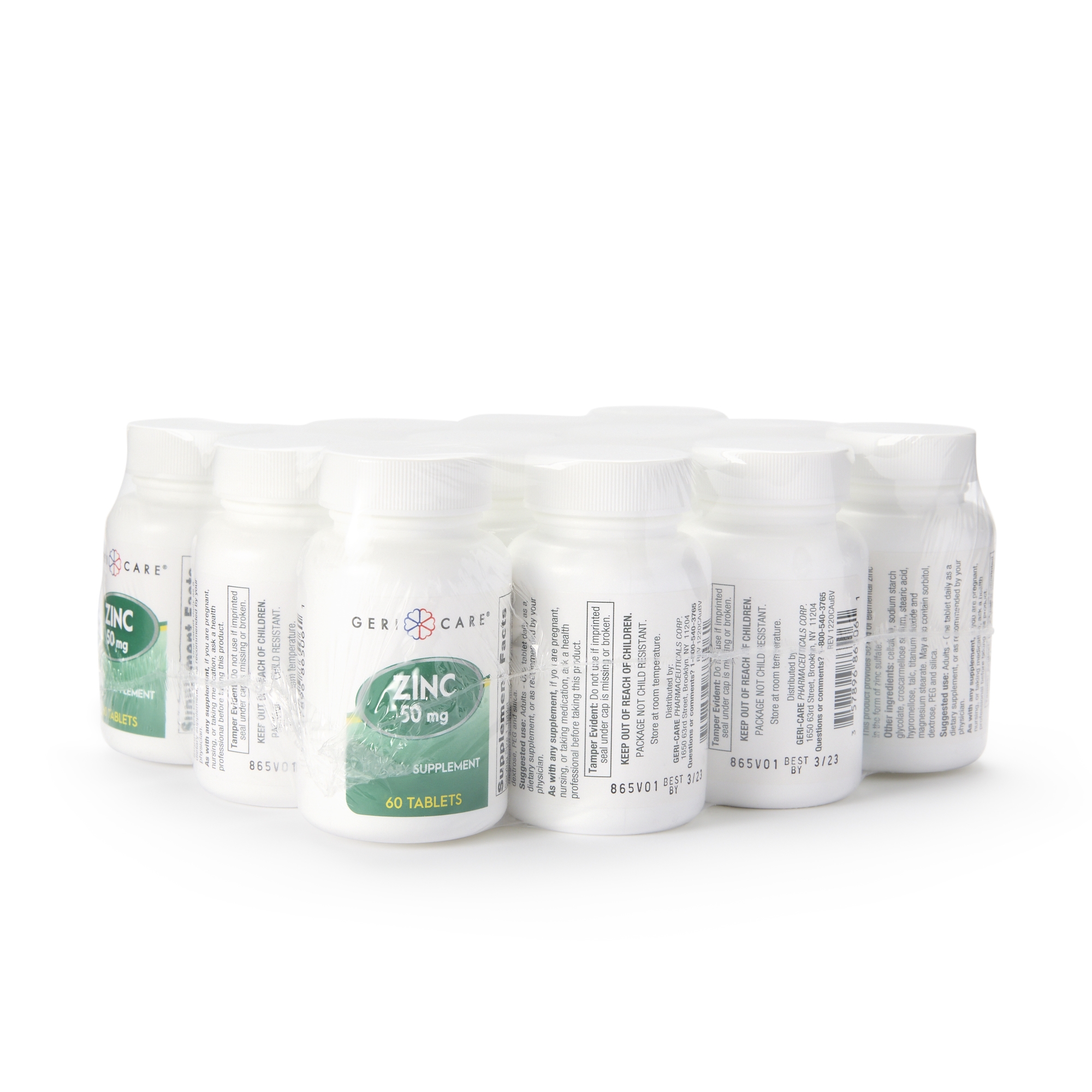 Geri Care Mineral Supplement, Zinc Sulfate 50 mg Strength Tablet