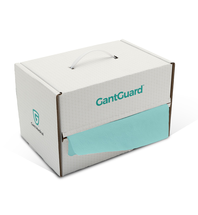 GantGuard Portable Box Dispenser, 40" H x 34.5" W x 6.5" D